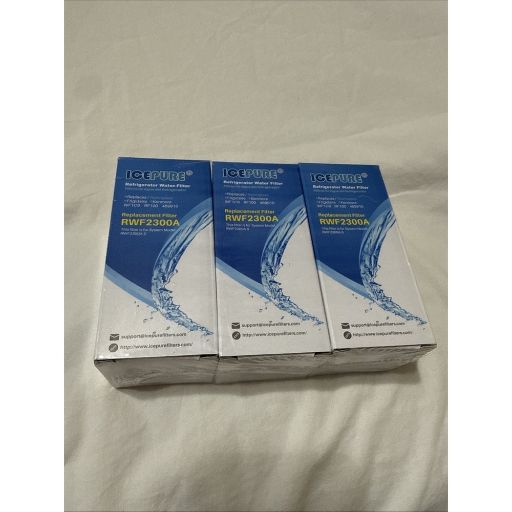ICEPURE RWF2300A Water Filter Fits Frigidaire WF1CB Kenmore 46-9910 3-Pack